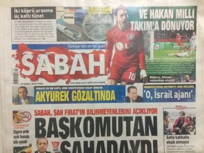 Sabah Gazetesi 27 Şubat 2015 - Şah Fıratın Bilinmeyenleri,Başkomutan Sahadaydı GZ29529 - 1