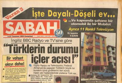 Sabah Gazetesi 27 Temmuz 1985 - Papandreu Ege Bakanlığını Resmen Kurdu - Naci Yücelkan Hayatından Pek Memnun GZ127792 - 1