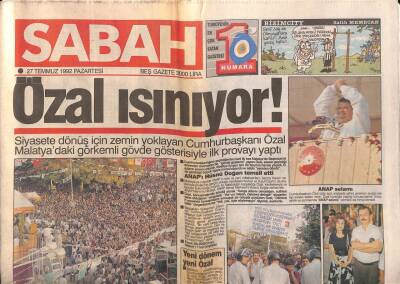 Sabah Gazetesi 27 Temmuz 1992 - Saddam Busha Yine Boyun Eğdi GZ83370 - 1