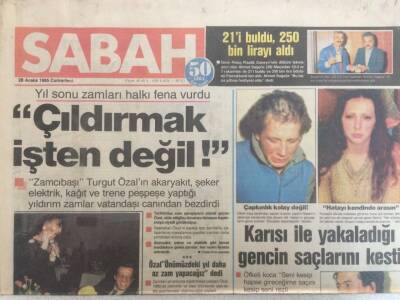 Sabah Gazetesi - 28 Aralık 1985 - Meral Zerenin 40 Milyonluk Kürkü Var GZ35100 - 1