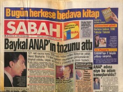 Sabah Gazetesi 28 Aralık 1989 - Baykal Anapın Tozunu Attı GZ64315 - 1