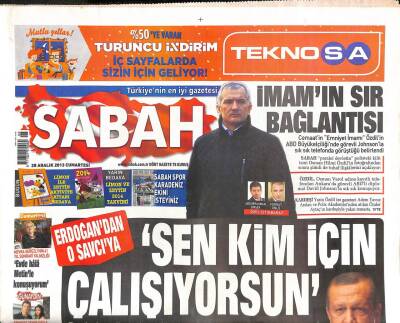 Sabah Gazetesi 28 Aralık 2013 - Kıvanç Tatlıtuğ Yeni ilişkiye Yelken Açtı - Halkbank , K. Irakta Devre Dışı Kaldı GZ106785 - 1