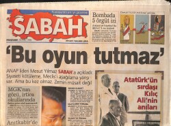 Sabah Gazetesi 28 Ekim 1999 - Sabancı'nın Kadın Tetikçisi İçin Belçika İle Takas - Ermenistan'da Meclis Basıldı - Fenerbahçe'de Sergen Gidiyor GZ158097 - Gökçekoleksiyon