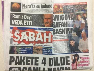 Sabah Gazetesi 28 Eylül 2013 - Tuncel Kurtiz(Ramis Dayı)Vefat Etti GZ29250 - 1