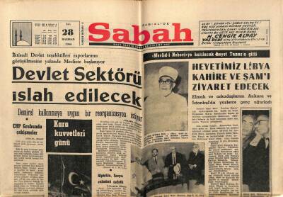 Sabah Gazetesi 28 Haziran 1966 - Devlet Sektörü İslah Edilecek GZ64177 - 1