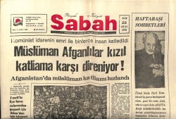 Sabah Gazetesi 28 Ocak 1979 - Müslüman Afganlılar Kızıl Katliama Karşı Direniyor GZ64057 - 2