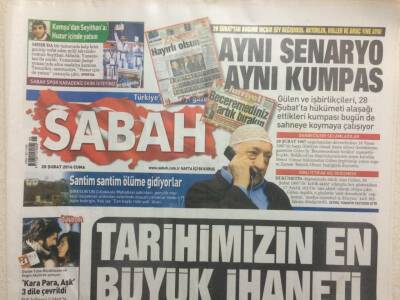 Sabah Gazetesi 28 Şubat 2014 - Tarihimizin En Büyük İhaneti GZ29516 - 1