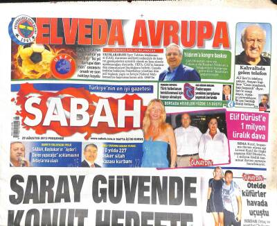 Sabah Gazetesi 29 Ağustos 2013 - Saray Güvende Konut Hedefte GZ107023 - 1