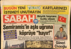 Sabah Gazetesi 29 Ekim 1986 - Süpermen Nükleer Tehlikeye Karşı ! - Ajda Pekkanın Aşkı Uğruna Köprüye Hayır ! GZ127791 - 1
