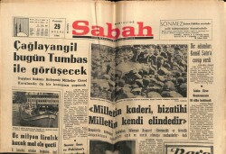 Sabah Gazetesi 29 Eylül 1966 - Biga İmam Hatip Okulunun Temeli Dün Atıldı GZ64176 - 2