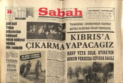 Sabah Gazetesi 29 Kasım 1967 - Kıbrısa Çıkarma Yapacağız GZ64144 - 2