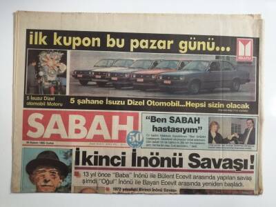 Sabah Gazetesi 29 Kasım 1985-İkinci İnönü Savaşı-GZ14507 - 1