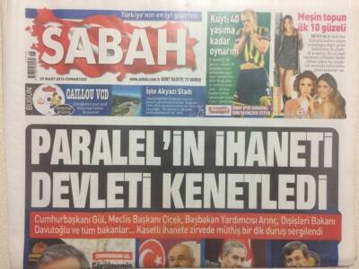 Sabah Gazetesi 29 Mart 2014 - Paralelin İhaneti Devleti Kenetledi GZ29515 - 1