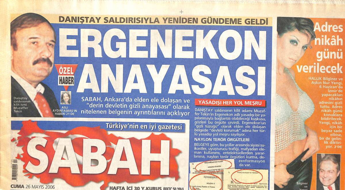 Sabah Gazetesi 29 Mayıs 2006 - Haluk Bilginer Ve Aşkın Nur Yengi Nikah Adresini Gizli Tuttu - Enkazda 15 Milyon Dolar GZ137963 - 1
