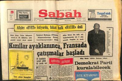 Sabah Gazetesi 29 Nisan 1969 - Feyzullah Değerli Bursada Konferans Verdi GZ103488 - 2
