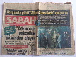 Sabah Gazetesi 29 Nisan 1985 - Atatürkten Sonra Yurdu En Çok Gezen Cumhurbaşkanı Evren - GZ15095 - 2