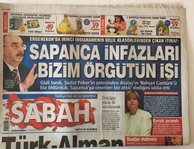 Sabah Gazetesi 29 Nisan 2009 - Türk - Alman Hukuk Krizi GZ20737 - 1