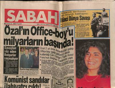 Sabah Gazetesi 3 Eylül 1989 - Doğum Günü Hediyesi GZ56605 - 1