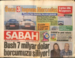 Sabah Gazetesi 3 Eylül 1990 - Saddam'ın Korkuttuğu Stuart Artık Özgür - Hülya Avşar : Tanju Bu Sezon İzinli GZ157895 - Gökçekoleksiyon