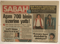 Sabah Gazetesi 3 Mayıs 1986 - Asım 700 Binin Üzerine Yattı ! GZ5201 - 2
