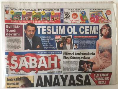 Sabah Gazetesi 3 Mayıs 2009 - Bilimsel Konferanslara 10 Yıl Önce Beyin Kanaması Geçiren Ebru Gündeş Örnek Veriliyor GZ26956 - 1