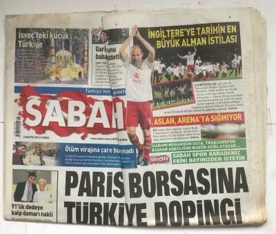 Sabah Gazetesi 3 Mayıs 2013 - Paris Borsasına Türkiye Dopingi GZ5997 - 1