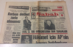Sabah Gazetesi 3 Ocak 1974 - Hükümet İçin APnin Kararı Bekleniyor - GZ15429 - 2