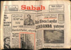 Sabah Gazetesi 3 Şubat 1969 - Atatürkün Resmine Hakaret Eden Bir Hoca 1 Aydır Zindanda Yatıyor GZ63872 - 1