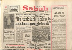 Sabah Gazetesi 3 Temmuz 1969 - Bomba Sanığı Komünistler Toplam 75 Yıl Hüküm Giydi GZ64240 - 2