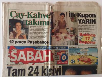 Sabah Gazetesi 3 Temmuz 1995 - Mecliste T.C. Yasağı Önergede Türkiye Cumhuriyeti Yerine T.C.Yazılmasın GZ13060 - 1