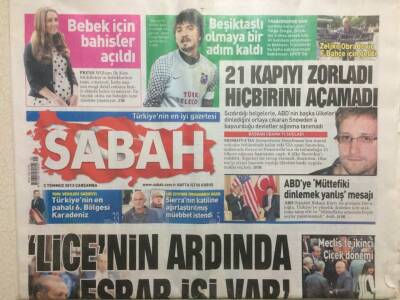 Sabah Gazetesi 3 Temmuz 2013 - Erdoğan Licenin Ardında Esrar İşi Var GZ29253 - 1