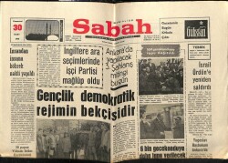 Sabah Gazetesi 30 Mart 1968 - İsrail Ürdüne Yeniden Saldırdı GZ63965 - 1