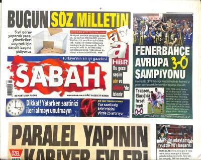 Sabah Gazetesi 30 Mart 2014 - İbrahim Tatlıses Yine Dede Oldu - Erol Büyükburç 78inde Boşandı GZ98769 - 1