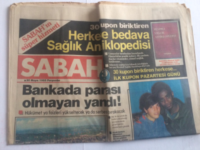 Sabah Gazetesi 30 Mayıs 1985 - Sabancı İlk Defa Hayat Pahallı Değil Diyen Biriyle Karşılaştı - GZ15086 - 2