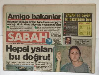 Sabah Gazetesi 30 Mayıs 1986 - Amigo Bakanlar GZ7921 - 1