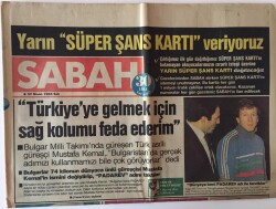 Sabah Gazetesi 30 Nisan 1985 - Fransız Dağcı Patrick Eldinger ,Kanca Ve İp Kullanmadan Sadece Ellerine Kullanarak Alp Dağlarına Tırmandı GZ13053 - 2