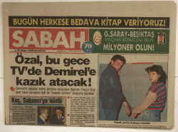 Sabah Gazetesi 30 Nisan 1986 - Rahmi Koç , Sabancıya Küstü GZ5188 - 1