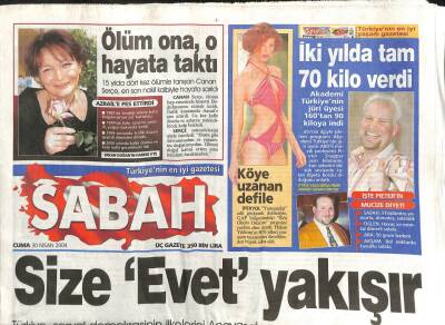 Sabah Gazetesi 30 Nisan 2004 - Piyasalarda Çin Virüsü Sarsıntısı GZ113488 - 1