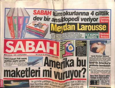 Sabah Gazetesi 30 Ocak 1991 - Doğum Günü Hediyesi GZ55895 - 1