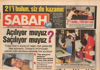 Sabah Gazetesi 30 Temmuz 1985 - Yeşilköy Havaalanının Adı Atatürk Hava Limanı Oldu GZ127584 - 1