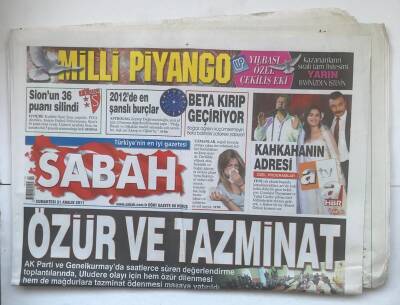 Sabah Gazetesi 31 Aralık 2011 - Köprü Ve Otoyola Zam GZ7411 - 1