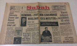 Sabah Gazetesi 31 Mart 1967 - DemirelTRT Bir Çıbanbaşı Haline Gelmiştir - GZ15523 - 2