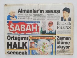 Sabah Gazetesi 31 Mart 1999 - Beşiktaş ve Fenerbahçe Derbisinde Gençlik ve Tecrübe Kapışacak. - GZ45874 - 1