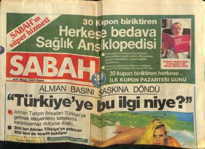 Sabah Gazetesi 31 Mayıs 1985 - Doğum Günü Hediyesi GZ56661 - 1