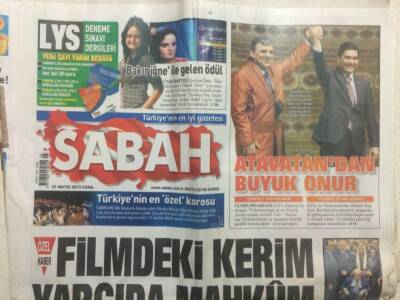 Sabah Gazetesi 31 Mayıs 2013 - Atavatandan Türkiyeye Büyük Onur GZ29527 - 1