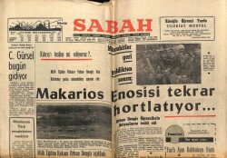 Sabah Gazetesi 31 Ocak 1966 - Makarios Enosisi Tekrar Hortlatıyor GZ64068 - 2
