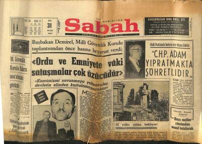 Sabah Gazetesi 31 Ocak 1967 - İstanbulda Sendikacılık Koleji Açılacak GZ77400 - 1