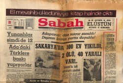 Sabah Gazetesi 31 Temmuz 1967 - Sakaryada 100 Ev Yıkıldı 2 Ölü 40 Yaralı Var GZ64146 - 2
