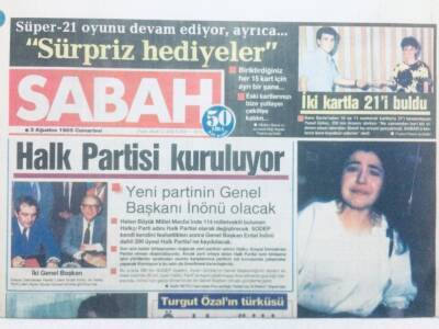 Sabah Gazetesi 4 Ağustos 1985 - Maliye Vergi Vermeyenleri Koruyor GZ41293 - 1