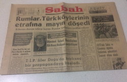 Sabah Gazetesi 4 Ekim 1966 - Rumlara Türk Köylerinin Etrafına Mayın Döşedi - GZ15420 - 2